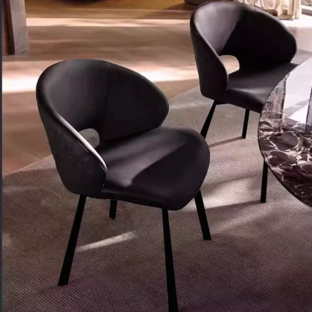 Gaoliang Dining Chairs Set of 4 Modern Creative Leather Dining Room Chairs OEM/ODM (YZ62)