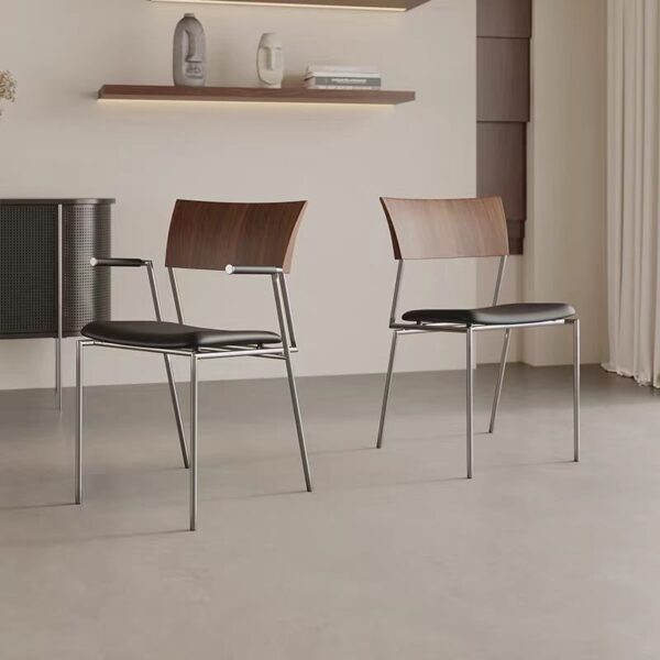 Gaoliang Dining Chair Italian Minimalist Modern Metal Frame Restaurant Dining Chairs OEM/ODM (YZ83)