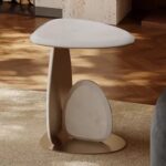 Gaoliang Side Table Modern C Shaped Light Luxury Bed Side Table OEM/ODM (BJ116)