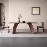 Gaoliang Dining Table Mid Century Solid Wood Legs Dining Table Set OEM/ODM (CZ217)