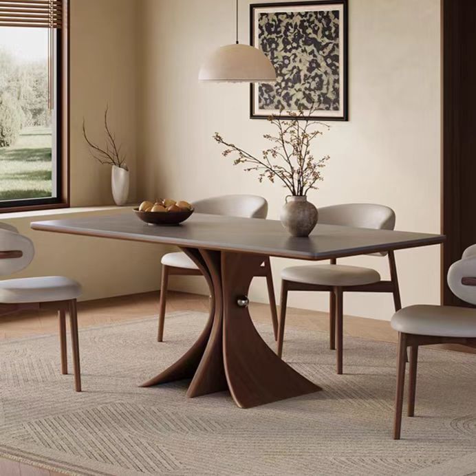 CZ218 (2) Gaoliang Dining Table Modern Latest Wood Base Dining Table Marble Top OEM/ODM (CZ218)