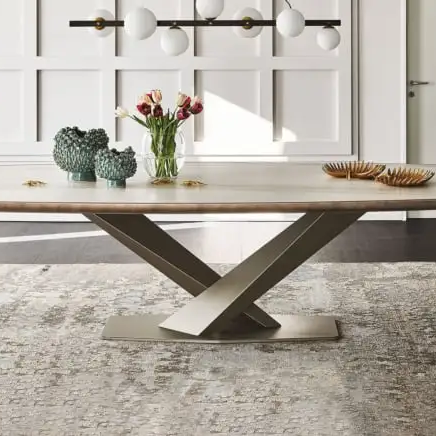 Gaoliang Dining Table Modern Luxury Stone Top Dining Room Table OEM/ODM (CZ225)