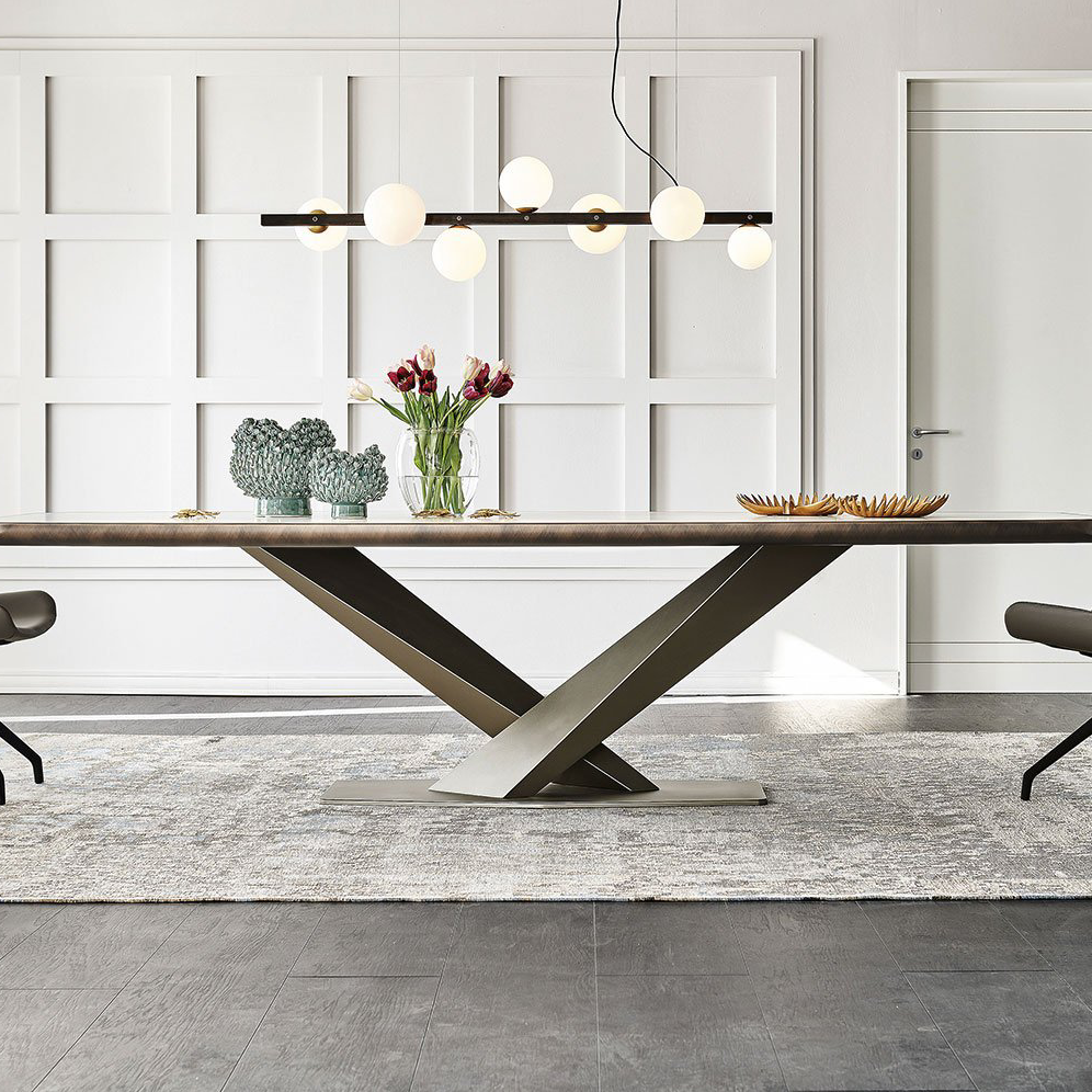 CZ225 (3) Gaoliang Dining Table Modern Luxury Stone Top Dining Room Table OEM/ODM (CZ225)