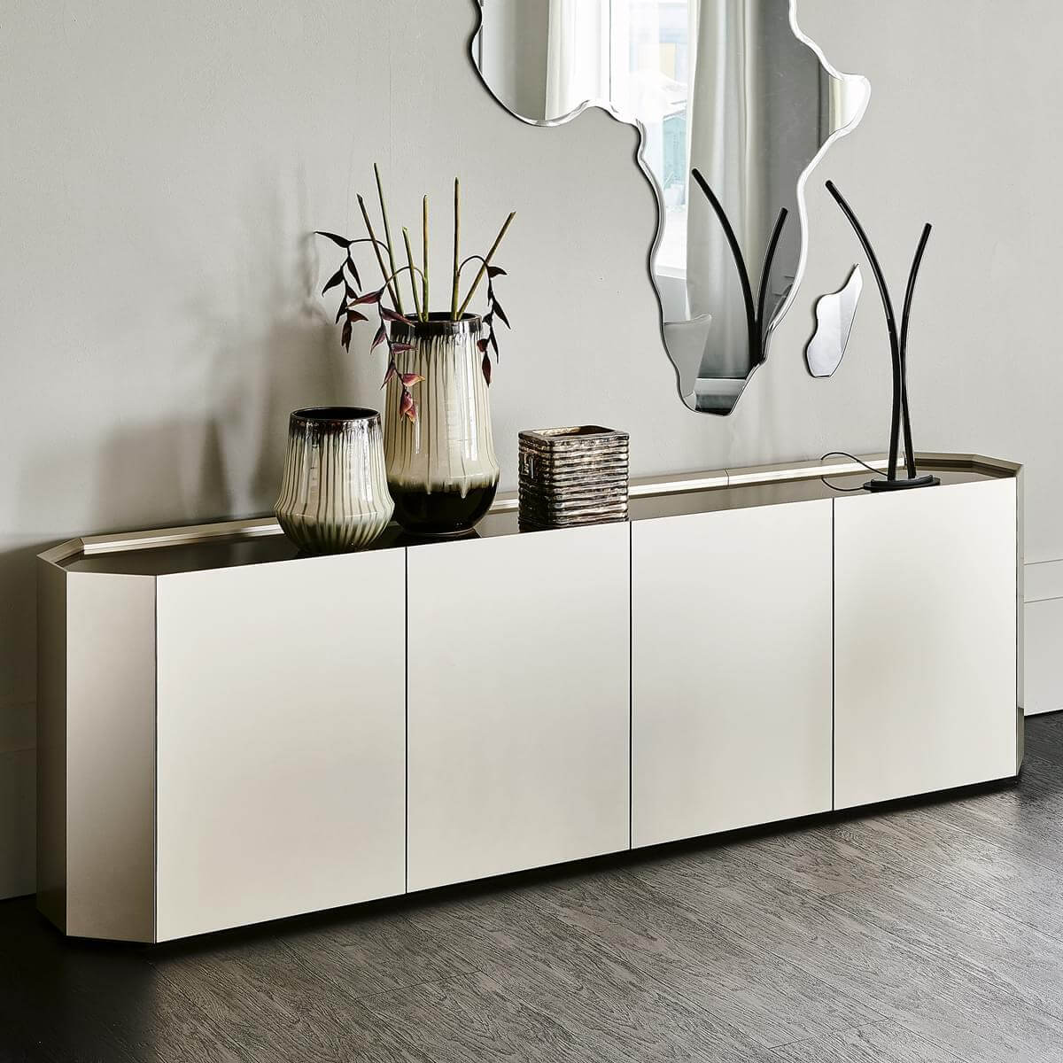 Gaoliang Storage Cabinet Italian Light Luxury Sideboard Living Room Cabinets OEM/ODM (GZ179)