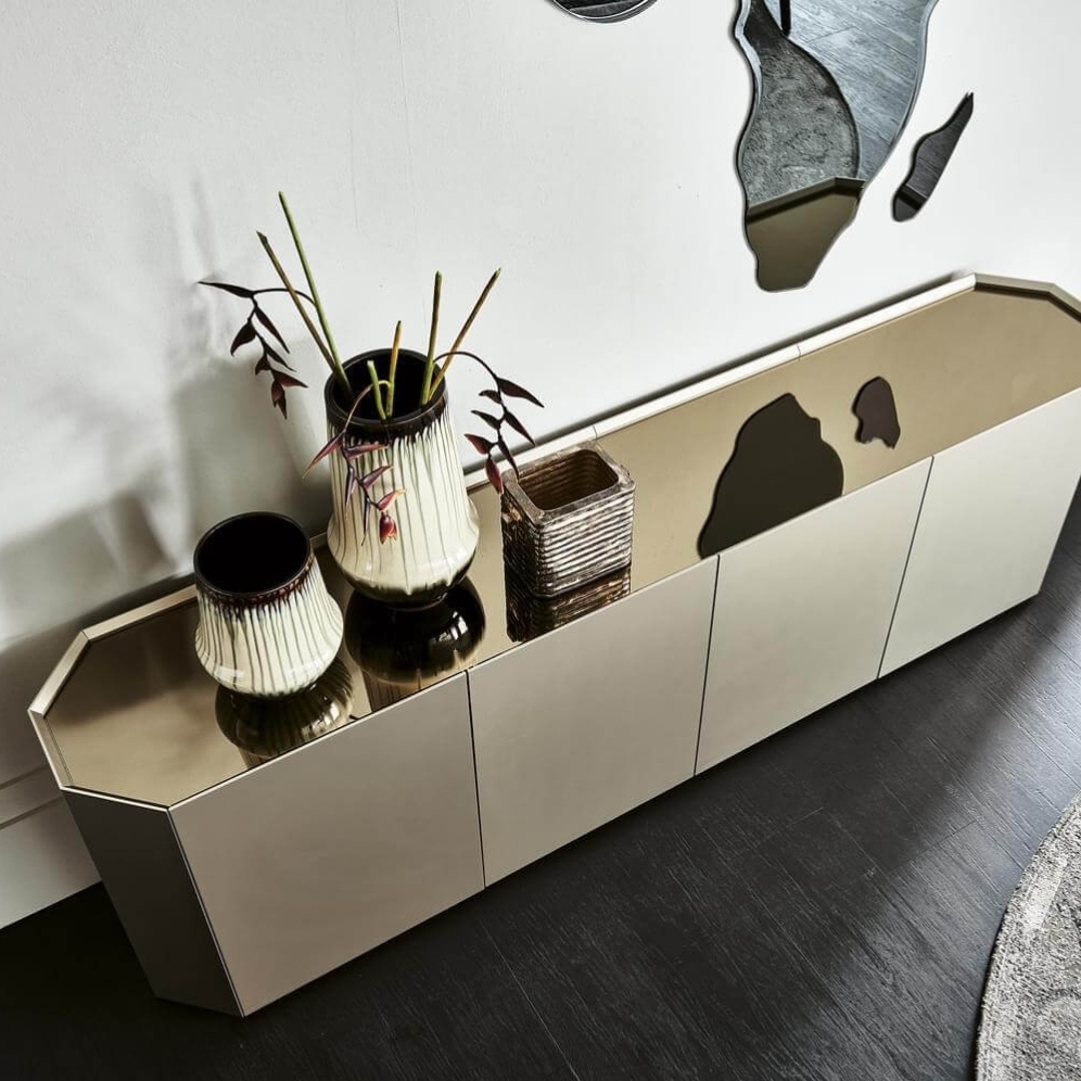 Gaoliang Storage Cabinet Italian Light Luxury Sideboard Living Room Cabinets OEM/ODM (GZ179)