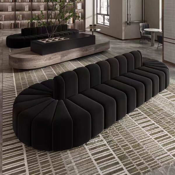 Gaoliang Sofa Modern Black Luxury Double-sided Couch Living Room Sofas OEM/ODM (SF85)