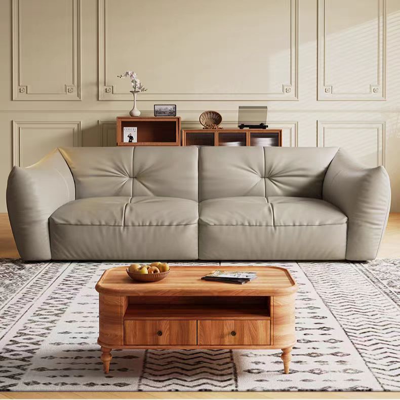 SF90 (3) Gaoliang Sofa Light Luxury Leather Couch Set Living Room Sofa Furniture OEM/ODM (SF90)