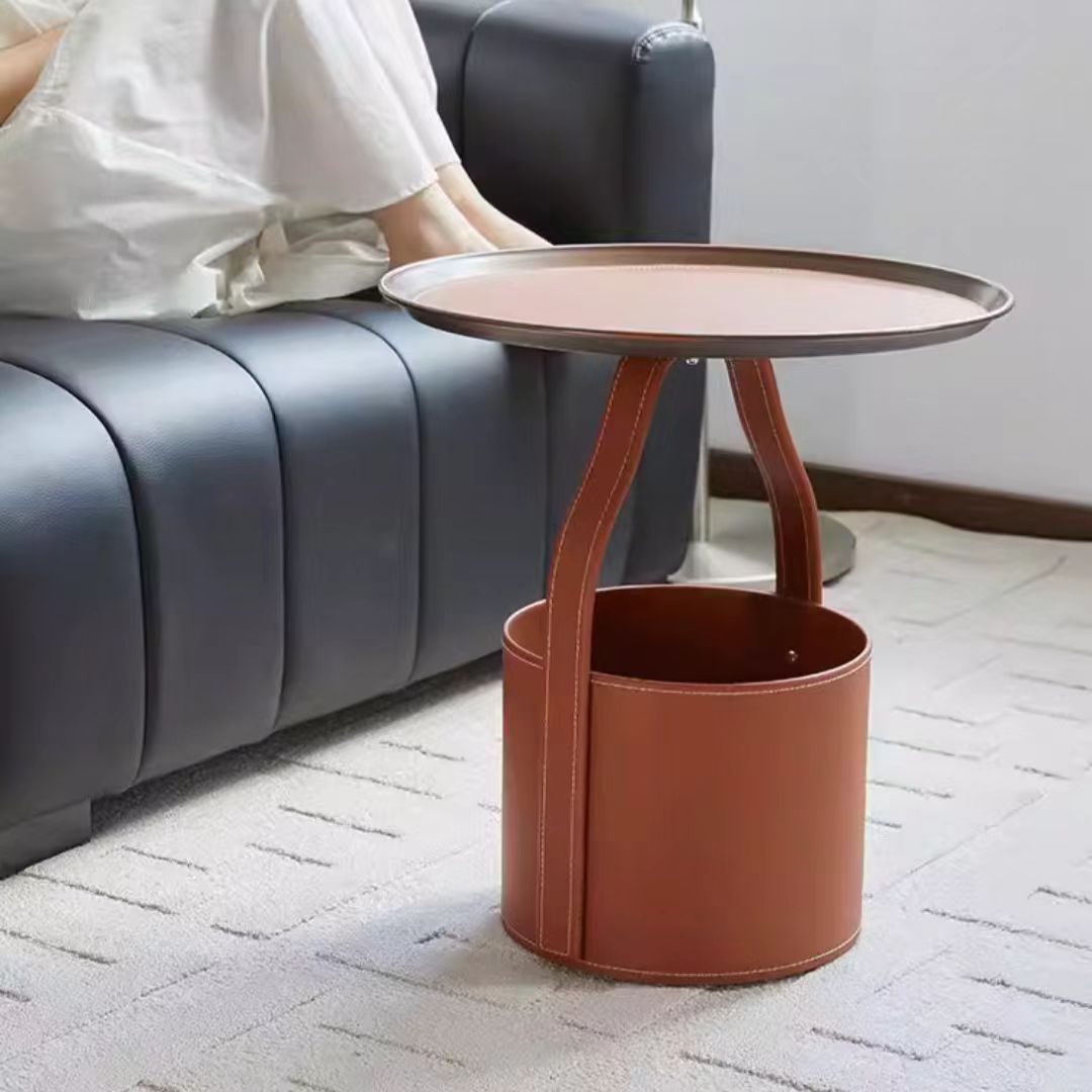 Gaoliang Side Table Modern Leather High-end Living Room Side Tables OEM/ODM (BJ107)