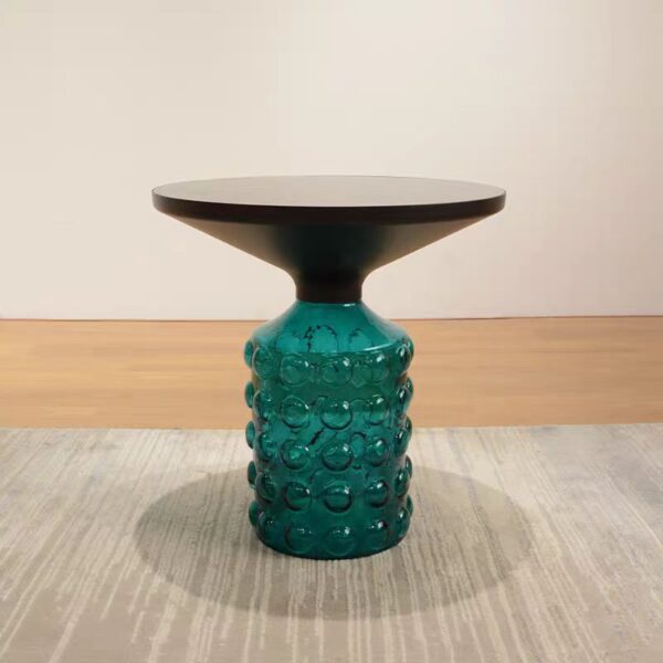 Gaoliang Side Table Modern Luxury Round Glass Side Table OEM/ODM (BJ110)