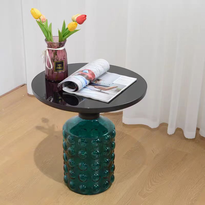 Gaoliang Side Table Modern Luxury Round Glass Side Table OEM/ODM (BJ110)