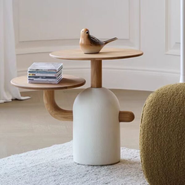 Gaoliang Side Table Modern Nordic Ash Wood Side Table for Small Spaces OEM/ODM (BJ113)