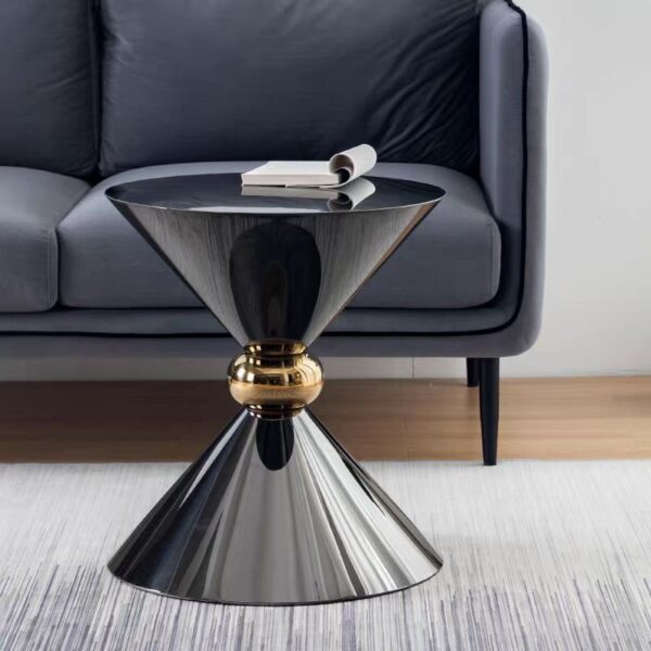 Gaoliang Side Table Luxury Modern Stainless Steel Sofa End Side Tea Table OEM/ODM (BJ117)