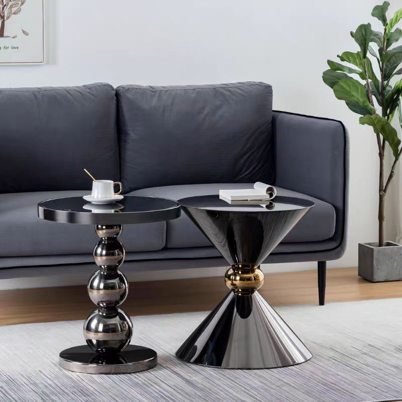 Gaoliang Side Table Luxury Modern Stainless Steel Sofa End Side Tea Table OEM/ODM (BJ117)