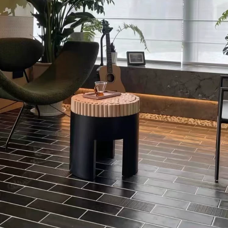 BJ118 (3) Gaoliang Side Table Modern Living Room Sofa Corner Side Stool Coffee Table OEM/ODM (BJ118)