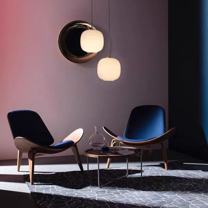 Gaoliang Armchair Leather Creative Design Walnut Color Dining Armchair OEM/ODM (DY264)