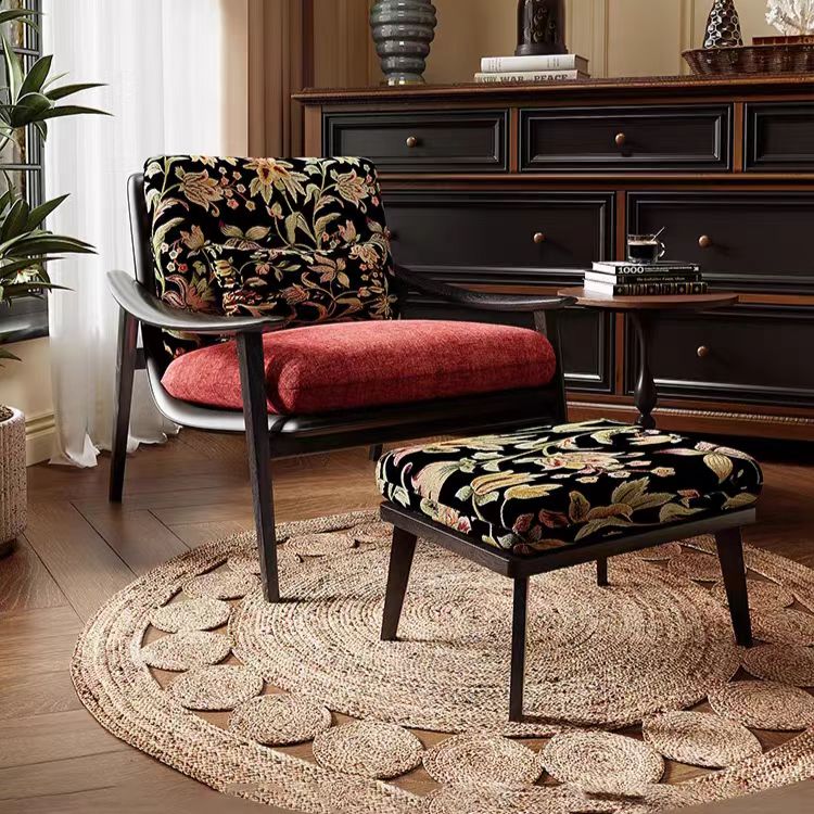 DY273 (5) Gaoliang Lounge Chair With Ottoman Living Room Armchair OEM/ODM (DY273)