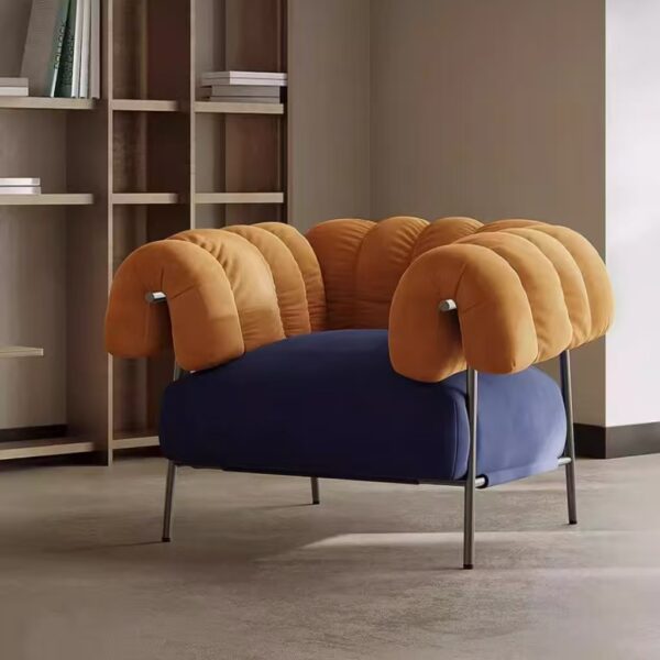 Gaoliang Leisure Chair Modern Cream Colorful Velvet Armchair OEM/ODM (DY278)