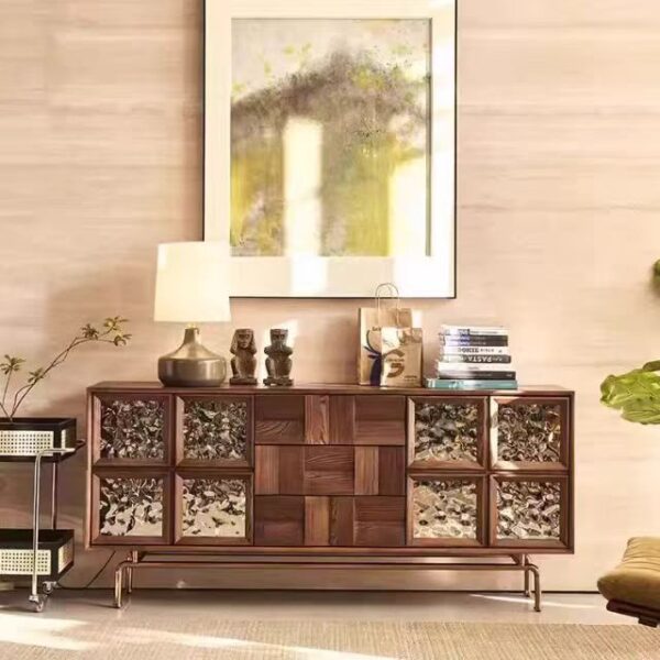 Gaoliang Cabinet Sideboard French Mid-century Storage Cabinet Furniture OEM/ODM (GZ180)