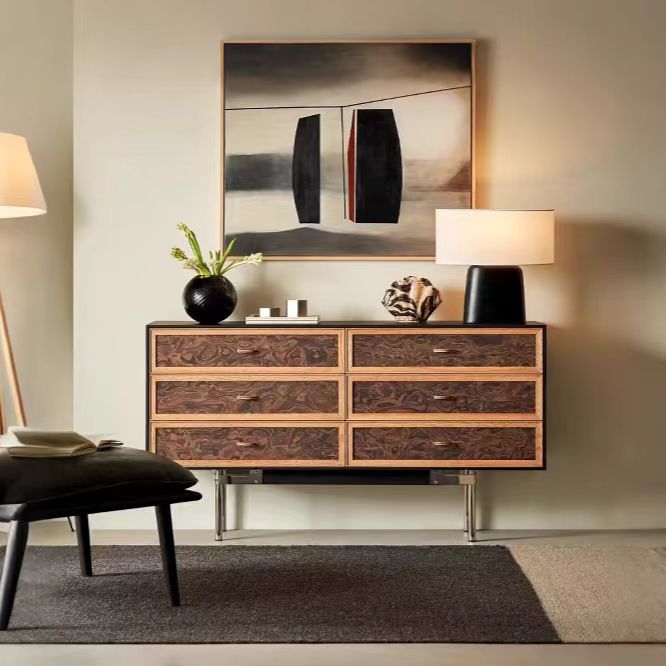 GZ182 Gaoliang Sideboard Modern Mid Century Dining Room Sideboard Buffet Cabinet OEM/ODM (GZ182)