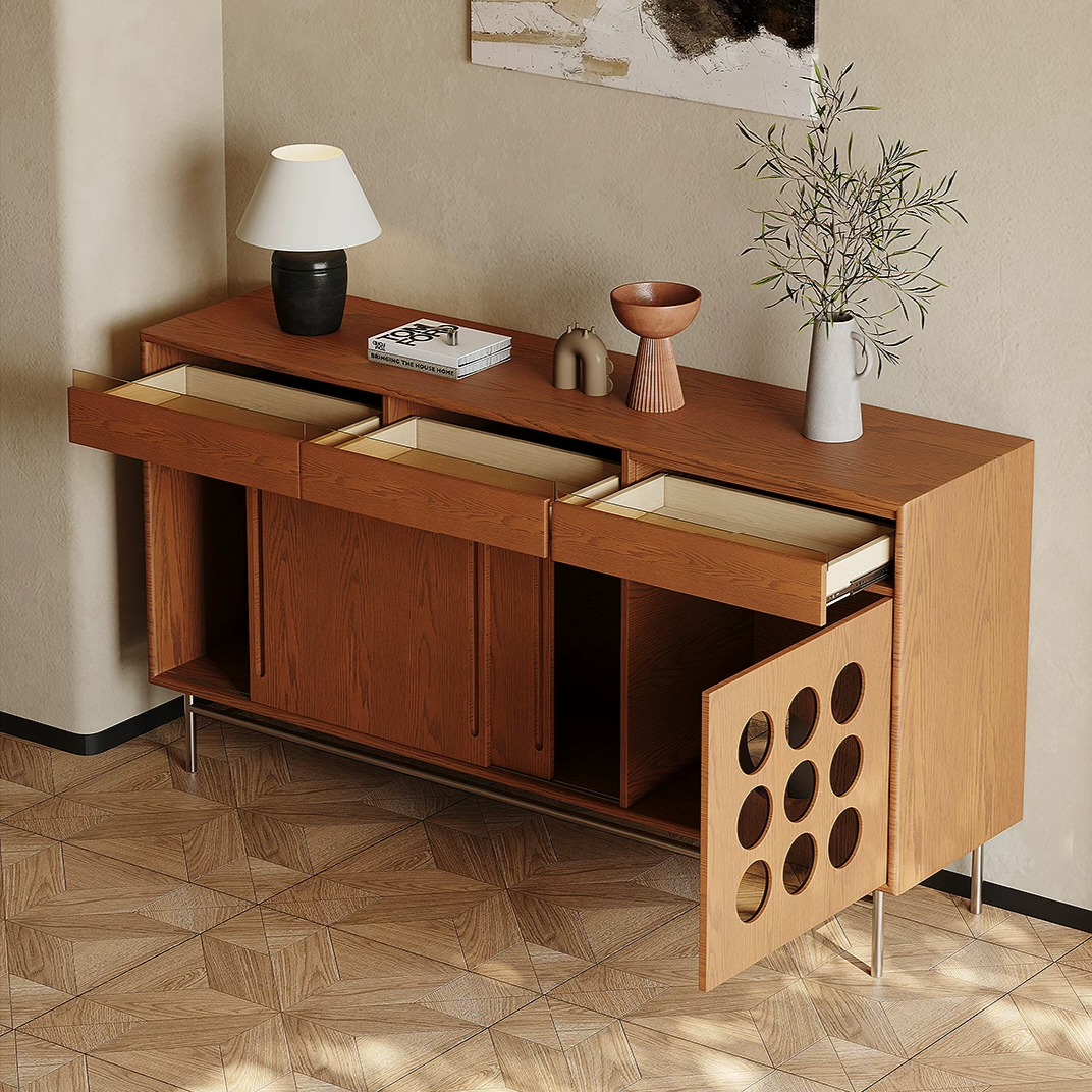 GZ187 (1) Gaoliang Buffet Cabinet Household Furniture Dining Room Sideboard OEM/ODM (GZ187)