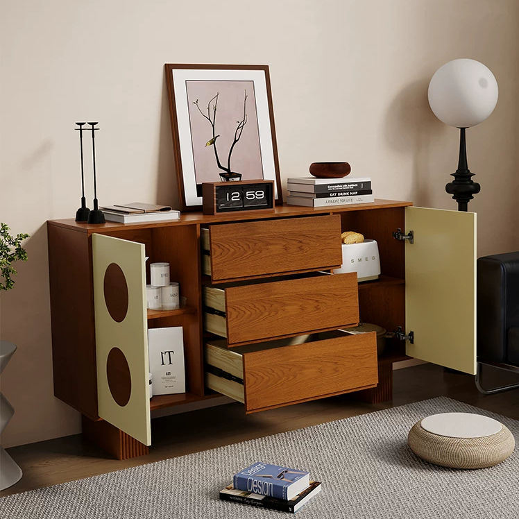 Gaoliang Sideboard Modern Nordic Wooden Storage Living Room Cabinets OEM/ODM (GZ191)