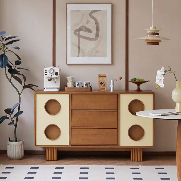 Gaoliang Sideboard Modern Nordic Wooden Storage Living Room Cabinets OEM/ODM (GZ191)