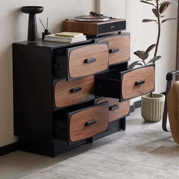 GZ195-2 Gaoliang Storage Cabinet Wooden Indoor Home Furniture Sideboard OEM/ODM (GZ195)