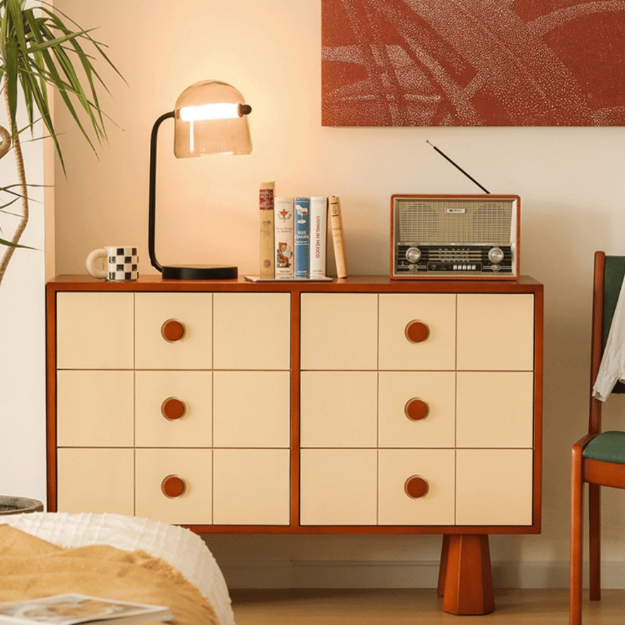 Gaoliang Sideboard Nordic Wooden Storage Living Room Cabinet OEM/ODM (GZ197)