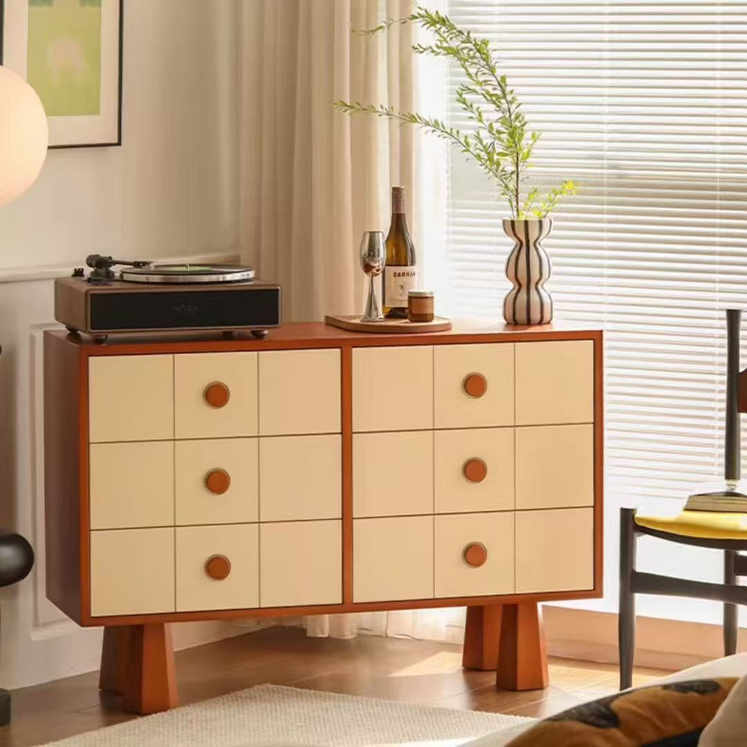 Gaoliang Sideboard Nordic Wooden Storage Living Room Cabinet OEM/ODM (GZ197)