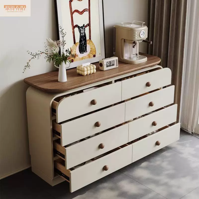 GZ202 (2) Gaoliang Sideboard Modern French Wooden Bar Cabinet Buffet Cabinet OEM/ODM (GZ202)