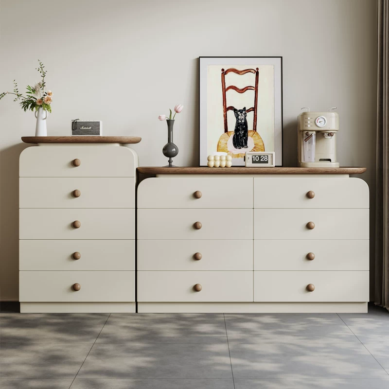 GZ202 (5) Gaoliang Sideboard Modern French Wooden Bar Cabinet Buffet Cabinet OEM/ODM (GZ202)