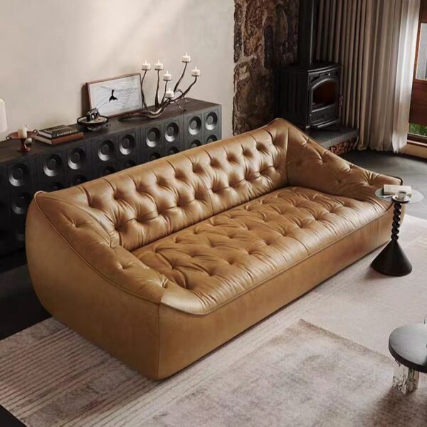 Gaoliang Sofa Modern Luxury High-end Leather Couch Set OEM/ODM (SF93)