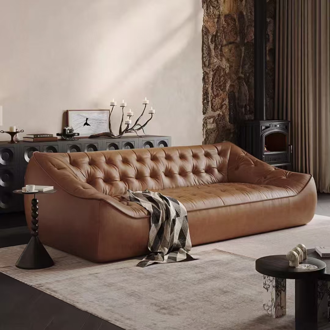 SF93 (6) Gaoliang Sofa Modern Luxury High-end Leather Couch Set OEM/ODM (SF93)