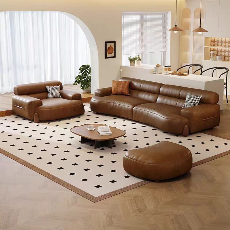 SF94 (7) Gaoliang Sofa Italian Mid Century Leather Living Room Sofa OEM/ODM (SF94)