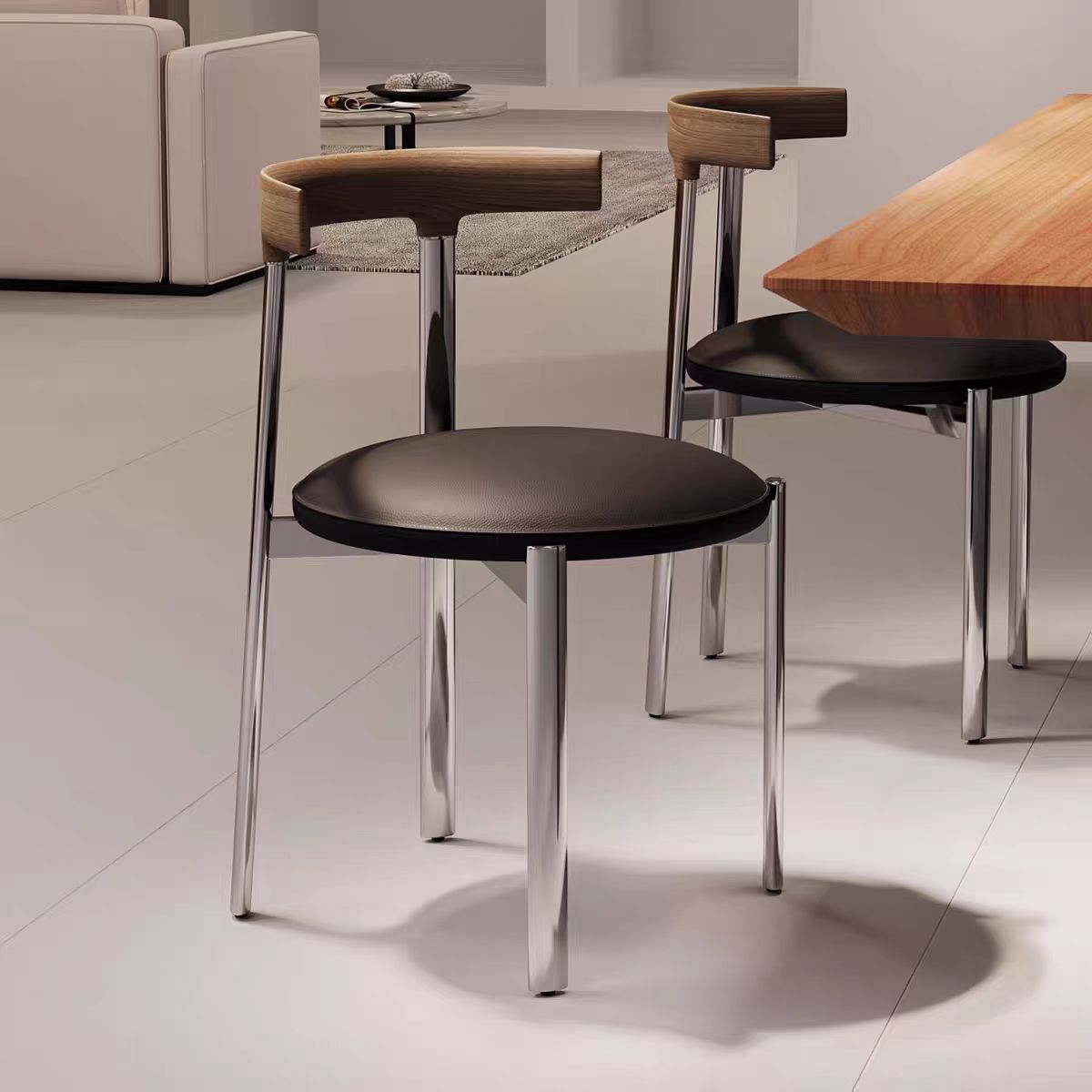 Gaoliang Dining Chair Metal Frame Factory Wholesale Indoor Dining Chairs OEM/ODM (YZ230)