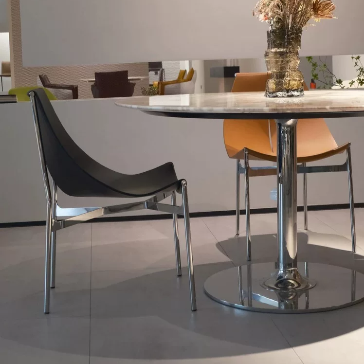 YZ231 (2) Gaoliang Dining Chair Saddle Leather High Quality Dining Table Chair OEM/ODM (YZ231)