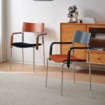 Gaoliang Dining Chairs with Arms Modern Retro Upholstered Dining Chair OEM/ODM (YZ233)