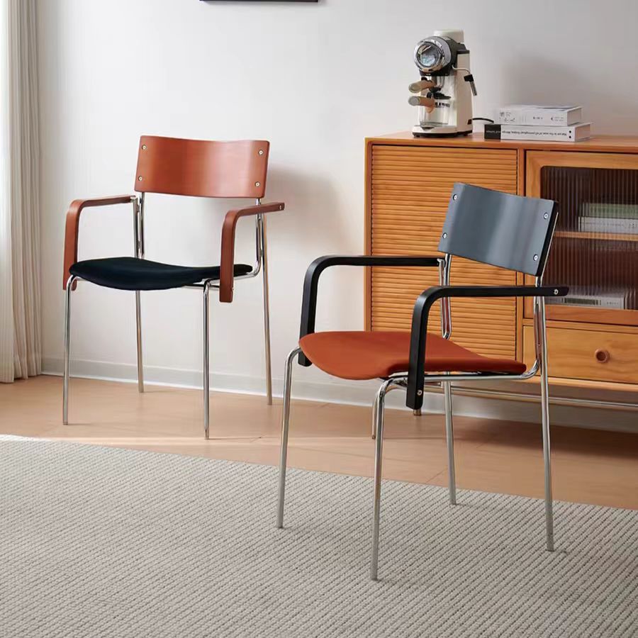 YZ233 Gaoliang Dining Chairs with Arms Modern Retro Upholstered Dining Chair OEM/ODM (YZ233)
