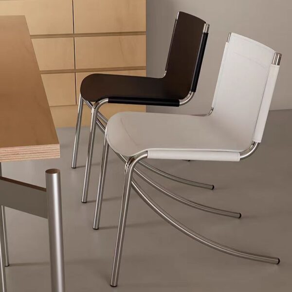 Gaoliang Dining Chair Faux Leather Stainless Steel Dining Room Chairs OEM/ODM (YZ234)