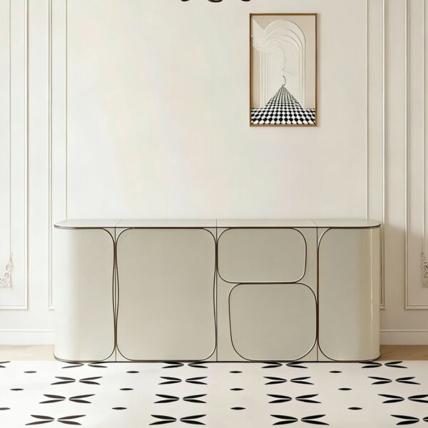 Gaoliang Sideboard Nordic Wooden Storage Living Room Cabinets OEM/ODM (GZ206)