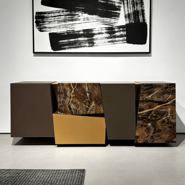 Gaoliang Sideboard Italian Light Luxury Living Room Buffet Cabinet OEM/ODM (GZ208)