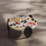 Gaoliang Coffee Table Apartment Wooden Wabi Sabi Round Coffee Table OEM/ODM (KF318)