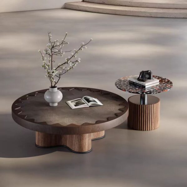Gaoliang Coffee Table Modern Designer Round Coffee Table Set OEM/ODM (KF345)