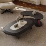 Gaoliang Coffee Table Luxury Wood Coffee Table and Side Table Set OEM/ODM (KF351)