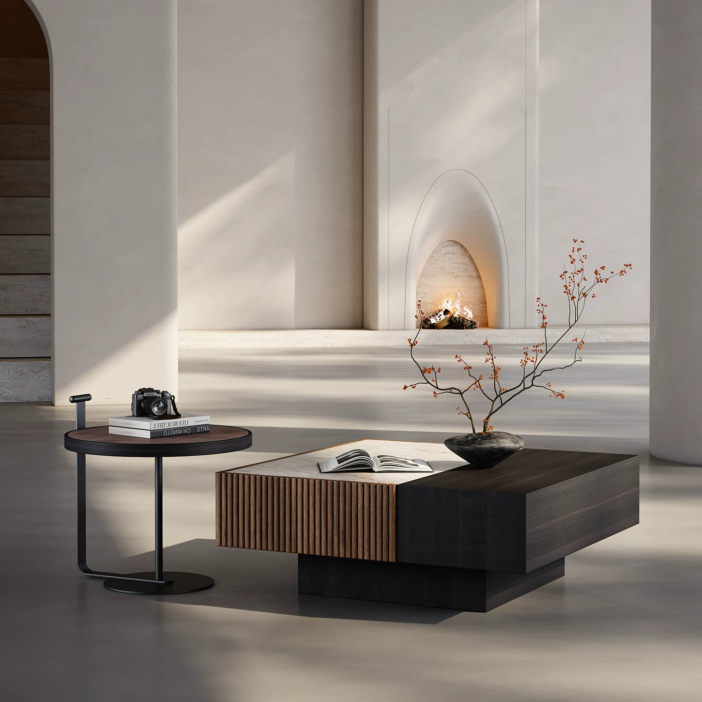 Gaoliang Coffee Table Italian Rectangular Coffee Table for Living Room OEM/ODM (KF353)