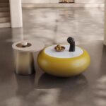 Gaoliang Coffee Table Modern Yellow Design Coffee Table Set OEM/ODM (KF358)
