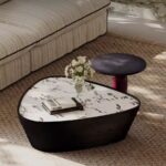 Gaoliang Coffee Table Modern Triangular Shape Coffee Table Set OEM/ODM (KF361)