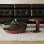 Gaoliang Coffee Table Stone & Wood Combination Round Coffee Table OEM/ODM (KF362)