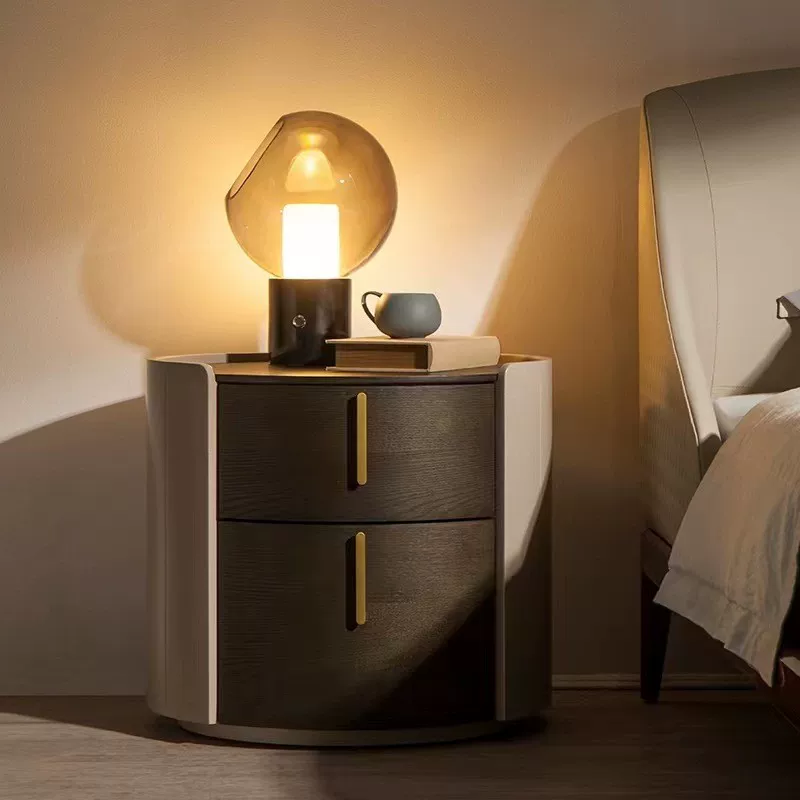 Gaoliang Night Stand Modern Round Design Bedside Table for Living Room OEM/ODM (NT101)
