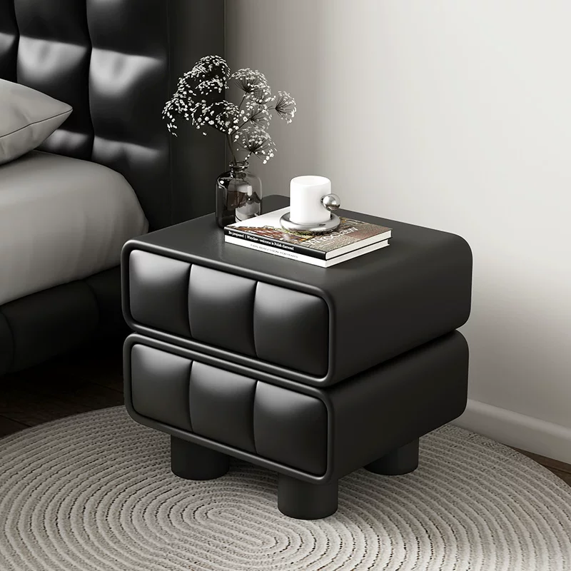 Gaoliang Night Stand Set of 2 Cream-style Small Bedside Table OEM/ODM (NT67)